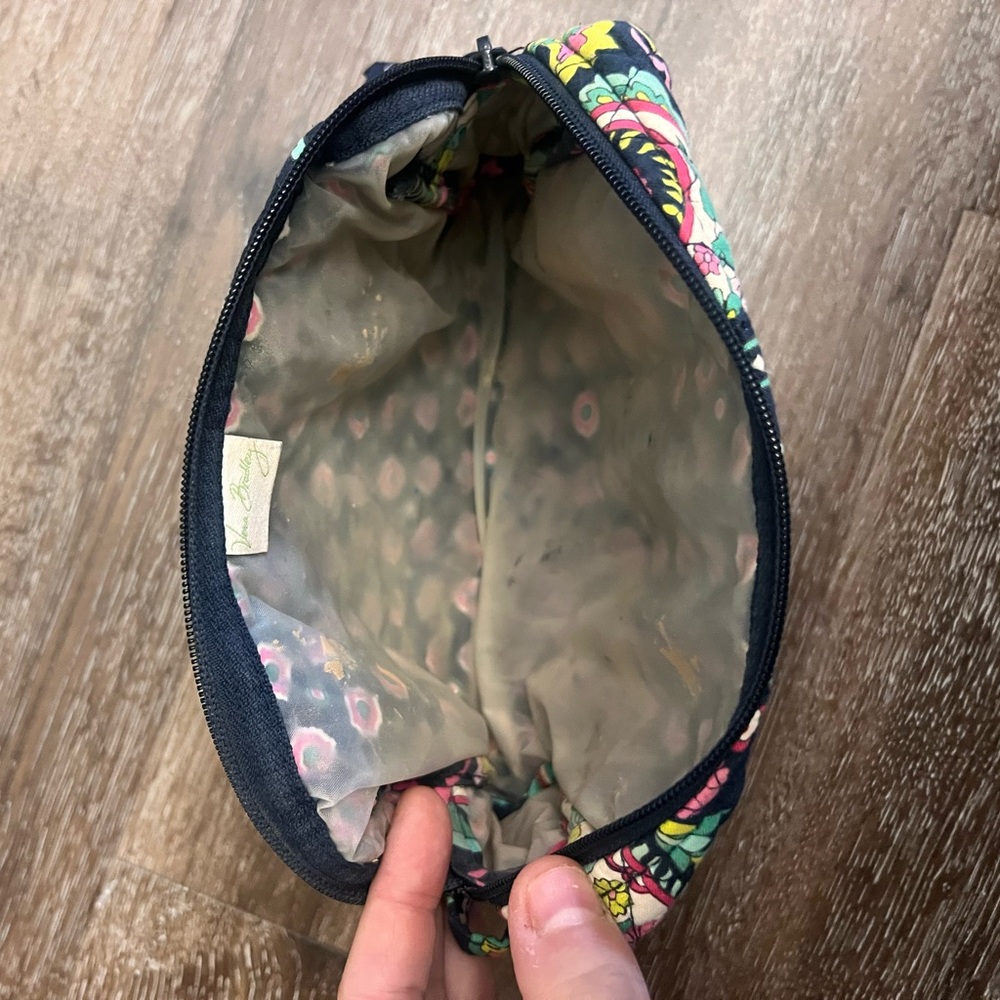 Vera Bradley Black Paisley Cosmetic Bag - Picture 4 of 5